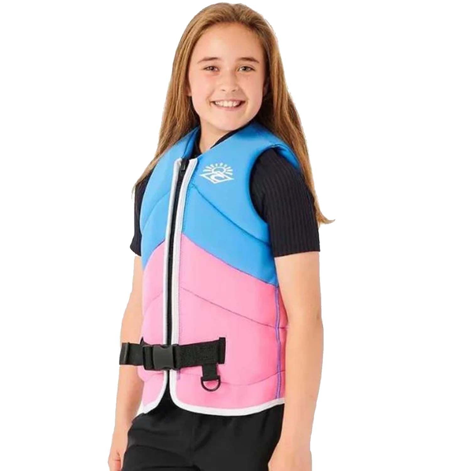 2025 RIPCURL GIRLS DAWN PATROL VEST - BLUE