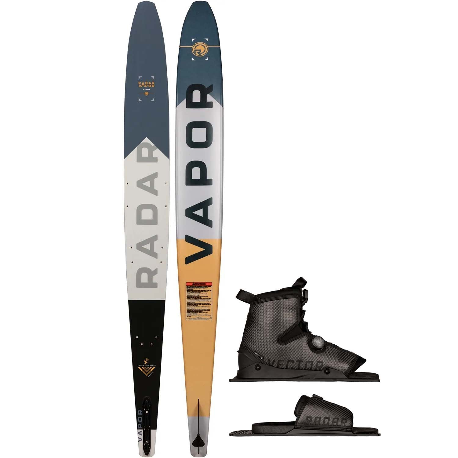 2025 RADAR VAPOR LITHIUM SKI W/ CARBITEX VECTOR BOA BOOT & RTP