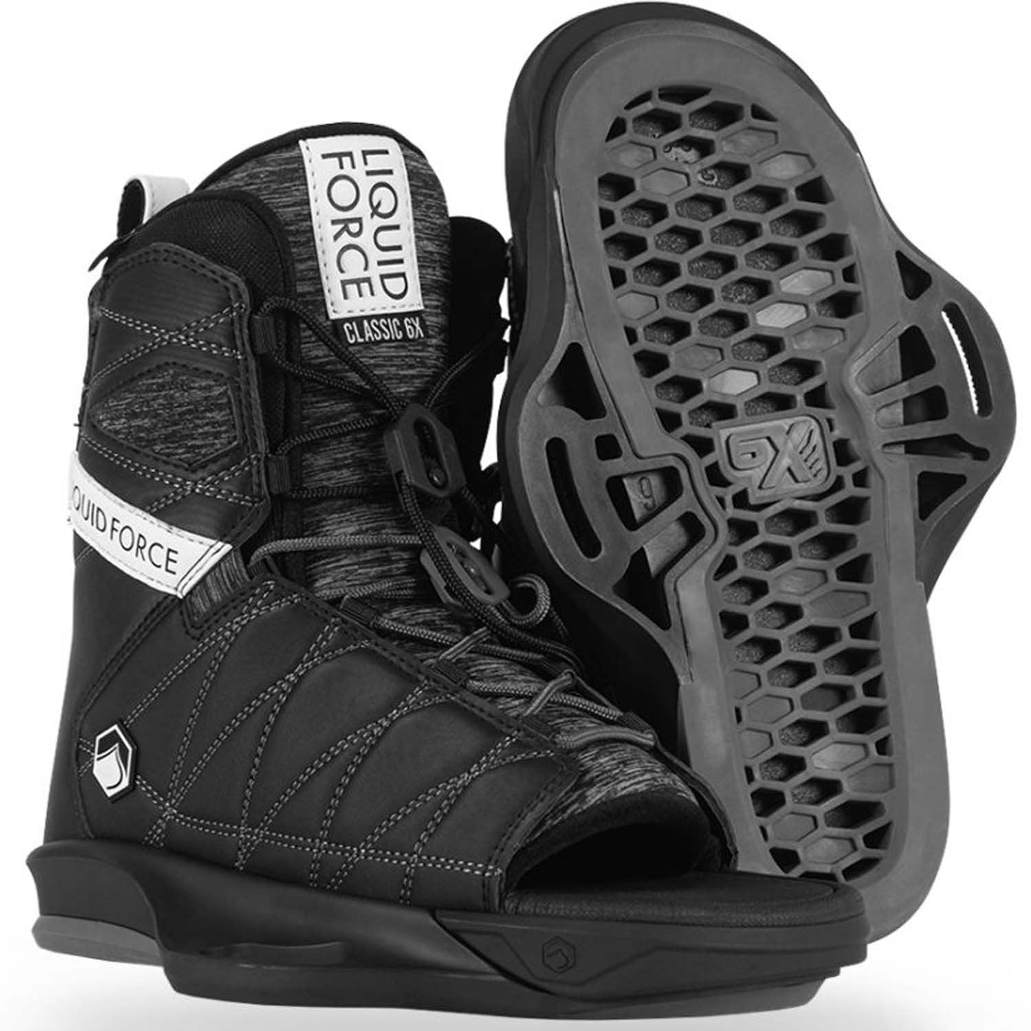 2025 LIQUID FORCE CLASSIC 6X OPEN TOE WAKEBOARD BOOTS