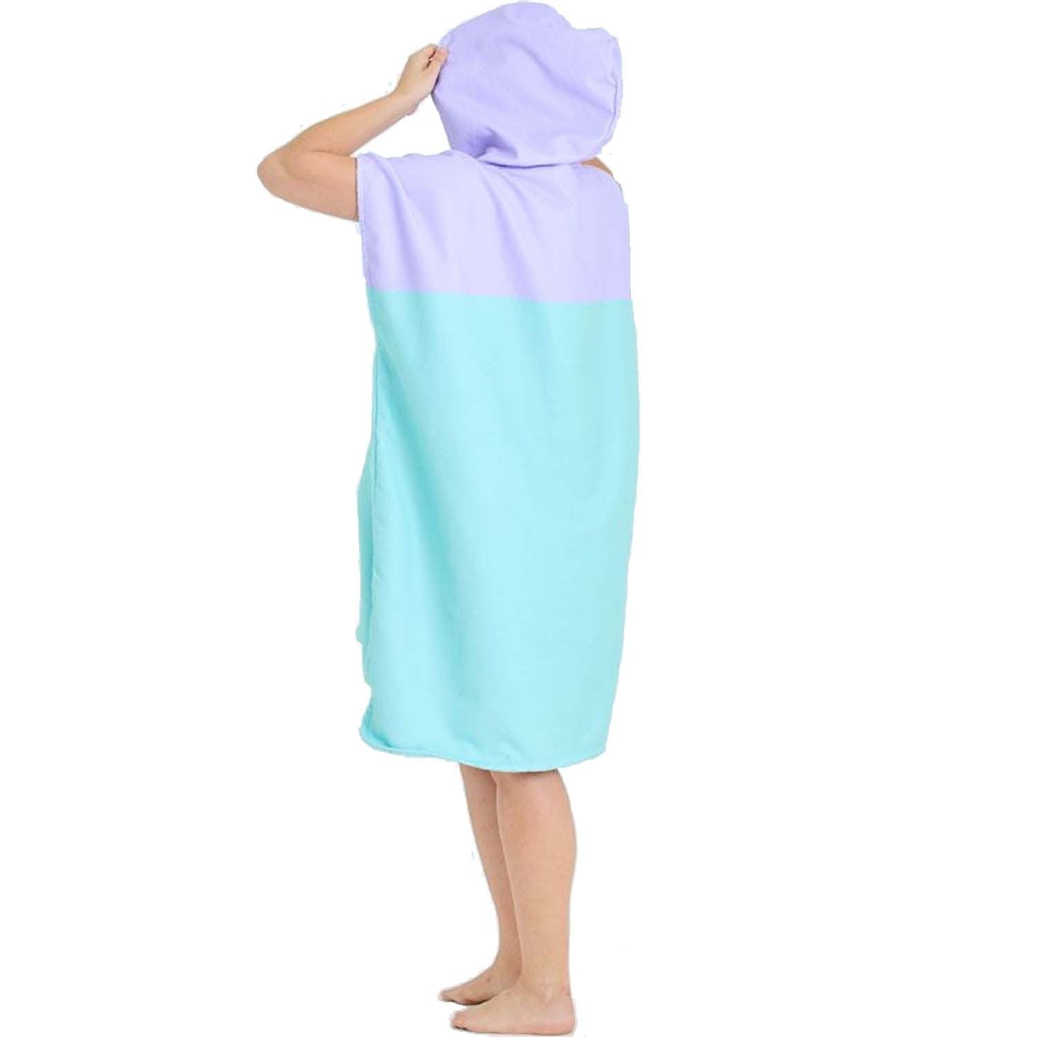 2025 JETPILOT VENTURE HOODED TOWEL - PURPLE/TEAL