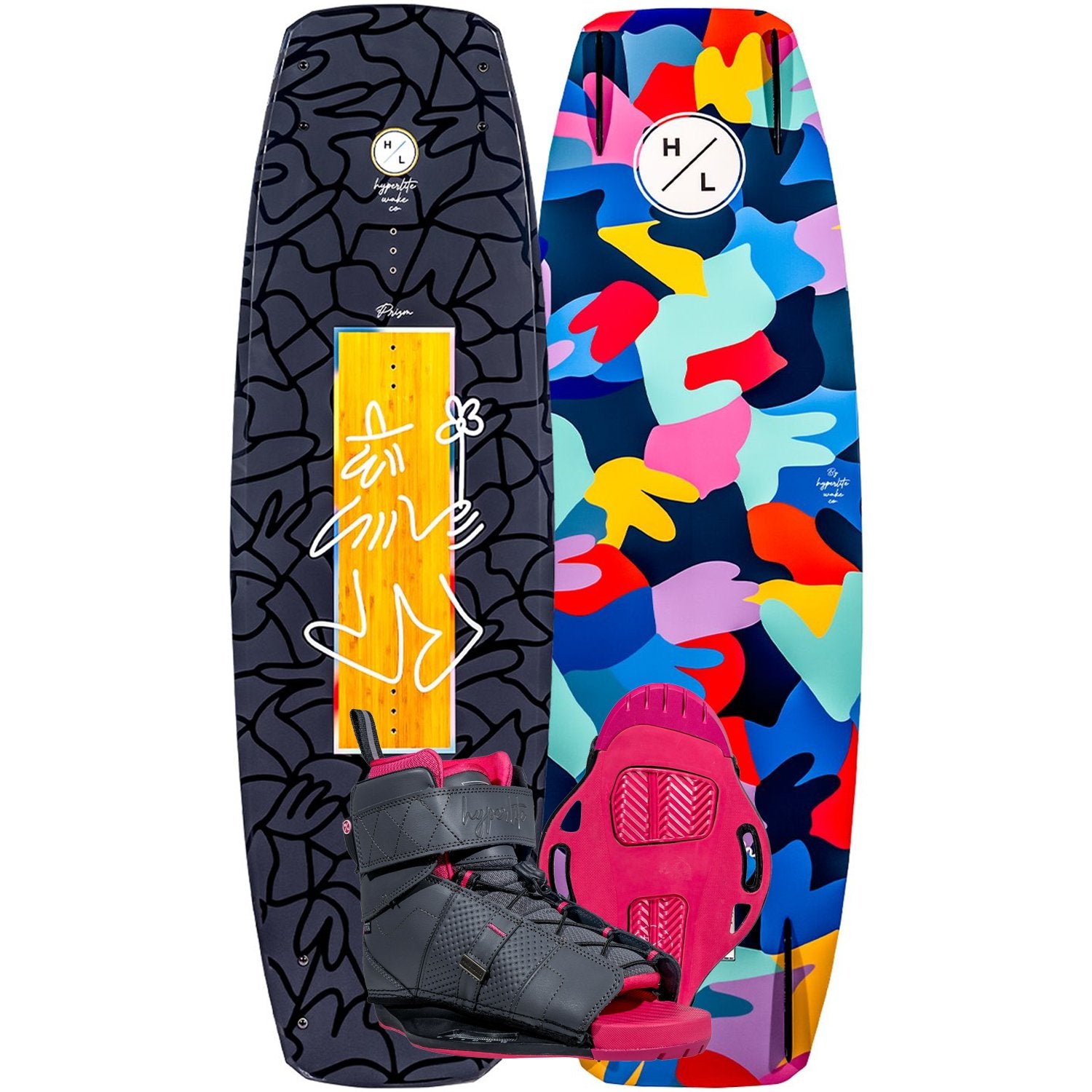 2025 HYPERLITE PRIZM WAKEBOARD W/ VIVA BOOTS