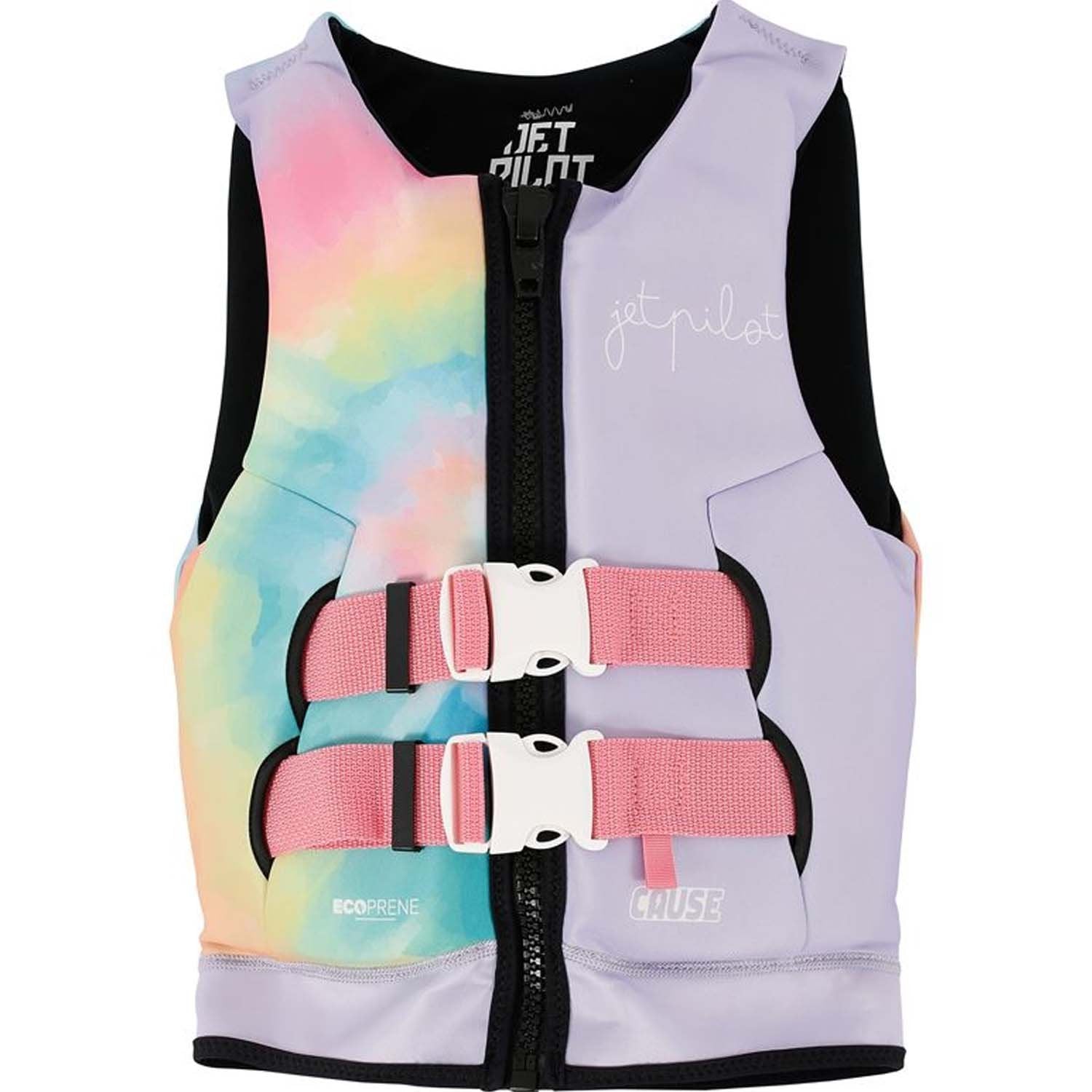 2025 JETPILOT CAUSE GIRLS YOUTH ECO VEST - TIE DYE